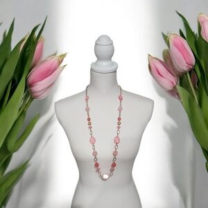Studio Works Pink Necklace with Delicate Beads